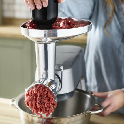 Kenwood Titanium Chef Baker XL Κουζινομηχανή 1200W 7L με Ζυγαριά Ακριβείας KVL85.704SI Ασημί