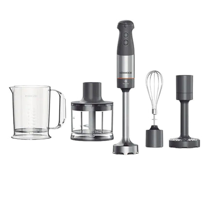 Kenwood Ραβδομπλέντερ 1000W Triblade XL με Πολυκόφτη, Αυγοδάρτη και Εξάρτημα Πουρέ HBM60.307GY Γκρι