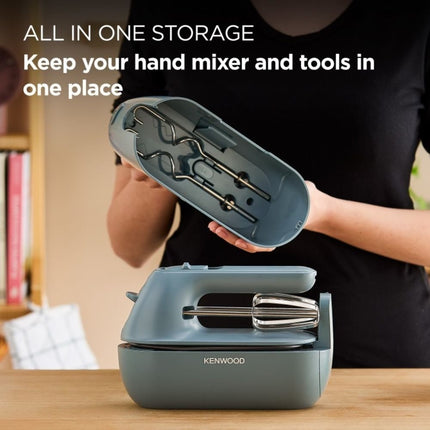 Kenwood QuickMix Go Χειρός Μίξερ 350W με 5 Ταχύτητες & Storage Box, Μπλε HMP40.000GY