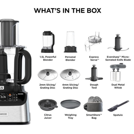 KENWOOD MultiPro OneTouch Πολυμίξερ & Μπλέντερ 1000W 3L Ασημί