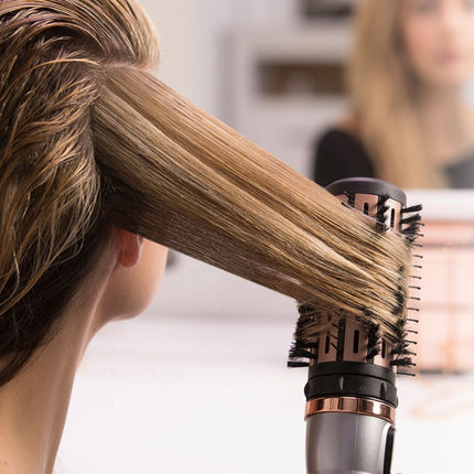 Remington Keratin Protect Περιστρεφόμενη Βούρτσα Αέρος 1000W με 4 Εξαρτήματα, Κερατίνη για Όγκο και Λεία Μαλλιά AS8810