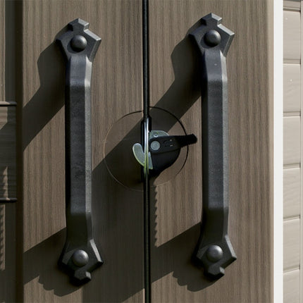 Keter Πλαστική Αποθήκη Κήπου 8X11FT με Μεγάλη Χωρητικότητα & Εφέ Ξύλου