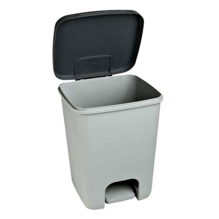 KETER Curver Atlantic Κάδος Απορριμμάτων Κουζίνας 20L με Πεντάλ Light Grey