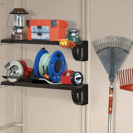 KETER Factor 6x3ft Πλαστική Αποθήκη Κήπου 208 x 178 cm με Ενσωματομένο Πάτωμα, Φεγγίτη &amp; Σύστημα Εξαερισμού