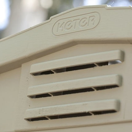 KETER Factor Αποθήκη Κήπου 6x6ft με Διπλές Πόρτες, Παράθυρο &amp; Δάπεδο 178 x 195,5 x 208 cm