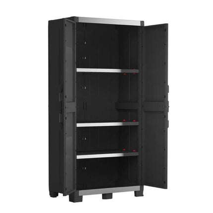 KETER Garage XL Υψίστης Αντοχής Πλαστική Ντουλάπα 188cm με 2 Πόρτες & 3 Ρυθμιζόμενα Ράφια έως 45kg Αντοχή