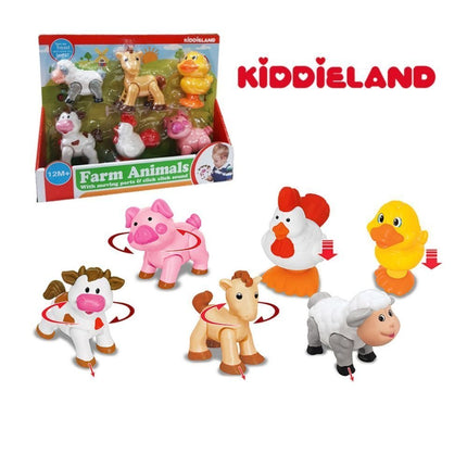 Kiddieland Σετ με 6 Ζωάκια Φάρμας με Ήχους 041244, 12+ Μηνών