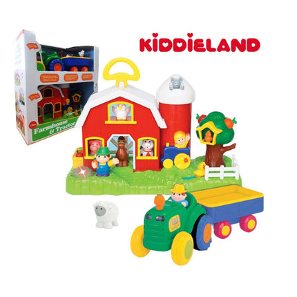 Kiddieland Παιδικό Σετ Φάρμας με Τρακτέρ, Ήχους και Φιγούρες 026856 12+ Μηνών