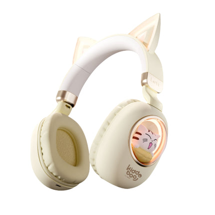 KIDDOBOO Delulu Ασύρματα Παιδικά Ακουστικά Bluetooth 5.0 με LED Φωτισμό & Όριο Έντασης 86dB KBKID5GLD Χρυσό, 9+ Ετών