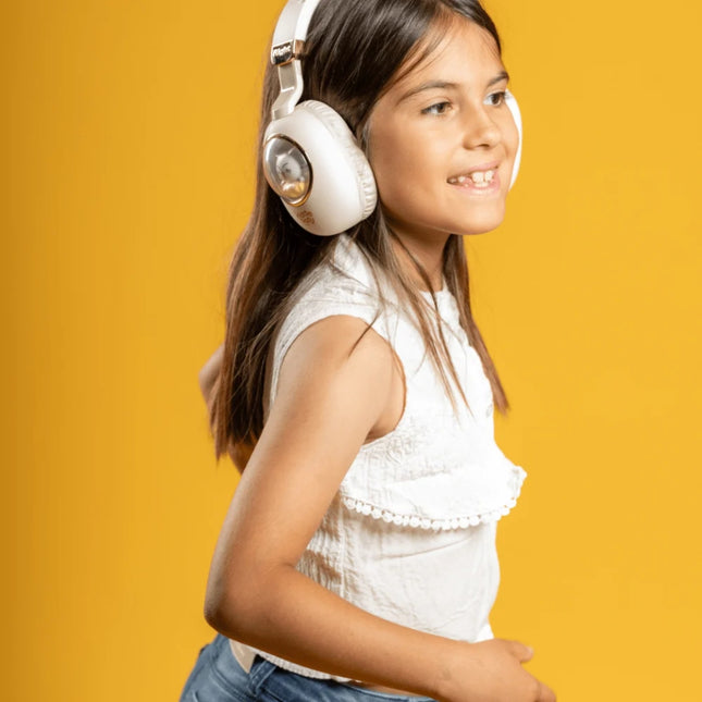KIDDOBOO Delulu Ασύρματα Παιδικά Ακουστικά Bluetooth 5.0 με LED Φωτισμό & Όριο Έντασης 86dB KBKID5GLD Χρυσό, 9+ Ετών