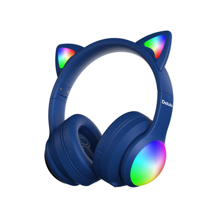 KIDDOBOO Delulu DiscoBeats Παιδικά Ασύρματα Ακουστικά Bluetooth 5.2 με LED Φωτισμό & Μικρόφωνο KBMS632BLU Μπλε, 9+ Ετών
