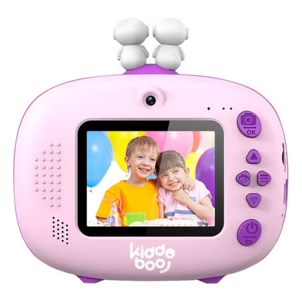 KIDDOBOO FotoFun 2 Space Παιδική Φωτογραφική Μηχανή Άμεσης Εκτύπωσης 8MP, Θερμικός Εκτυπωτής, microSD 32GB με 3 Ρολά Χαρτιού KBP83LIL, Λιλά