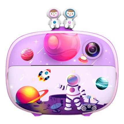 KIDDOBOO FotoFun 2 Space Παιδική Φωτογραφική Μηχανή Άμεσης Εκτύπωσης 8MP, Θερμικός Εκτυπωτής, microSD 32GB με 3 Ρολά Χαρτιού KBP83LIL, Λιλά