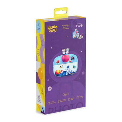 KIDDOBOO FotoFun 2 Space Παιδική Φωτογραφική Μηχανή Άμεσης Εκτύπωσης 8MP, Θερμικός Εκτυπωτής, microSD 32GB με 3 Ρολά Χαρτιού KBP83BLU, Μπλε