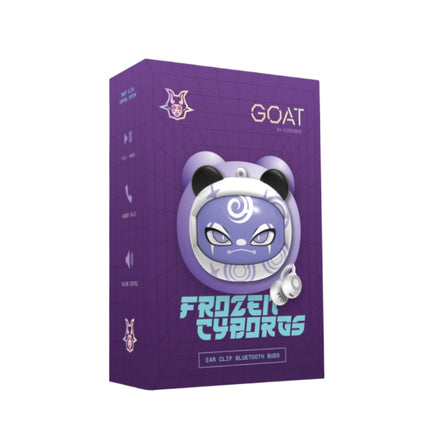 KIDDOBOO GOAT Earbuds Frozen Cyborgs Ασύρματα Ακουστικά Bluetooth 6.0 με Περιστρεφόμενη Θήκη Φόρτισης KBG08PRL Λιλά, 9+ Ετών