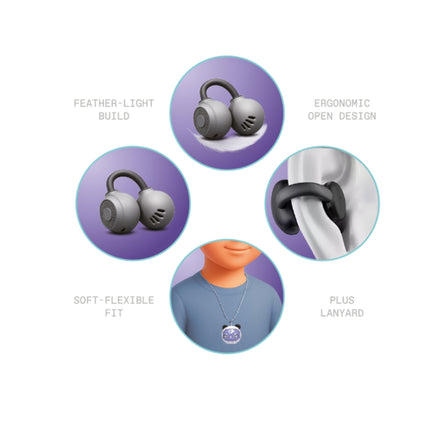 KIDDOBOO GOAT Earbuds Frozen Cyborgs Ασύρματα Ακουστικά Bluetooth 6.0 με Περιστρεφόμενη Θήκη Φόρτισης KBG08PRL Λιλά, 9+ Ετών