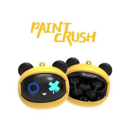 KIDDOBOO GOAT Earbuds Paintcrush Ασύρματα Ακουστικά Bluetooth 6.0 με Περιστρεφόμενη Θήκη Φόρτισης KBG08YEL Κίτρινο, 9+ Ετών