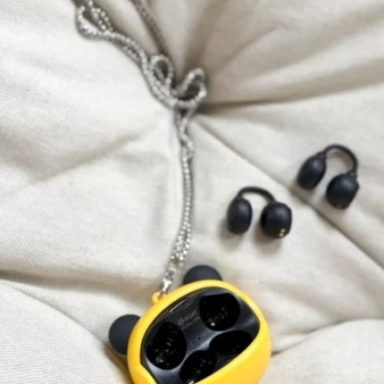 KIDDOBOO GOAT Earbuds Paintcrush Ασύρματα Ακουστικά Bluetooth 6.0 με Περιστρεφόμενη Θήκη Φόρτισης KBG08YEL Κίτρινο, 9+ Ετών