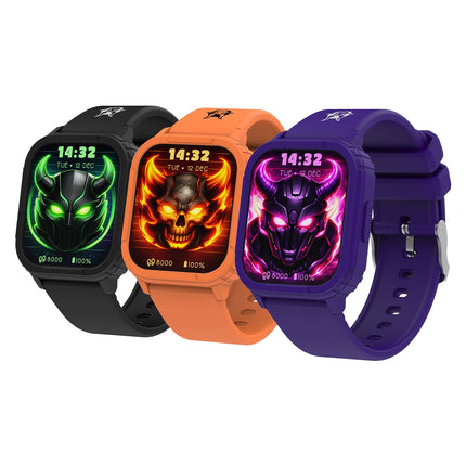 KIDDOBOO GOAT Rage Παιδικό Gaming Smartwatch με AMOLED Οθόνη 1.75″, Παιχνίδια & Bluetooth 5.0 KB019X3PRL Μωβ, 6+ Ετών