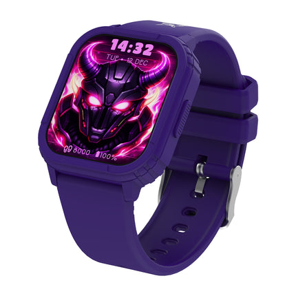 KIDDOBOO GOAT Rage Παιδικό Gaming Smartwatch με AMOLED Οθόνη 1.75″, Παιχνίδια & Bluetooth 5.0 KB019X3PRL Μωβ, 6+ Ετών