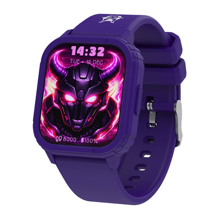 KIDDOBOO GOAT Rage Παιδικό Gaming Smartwatch με AMOLED Οθόνη 1.75″, Παιχνίδια & Bluetooth 5.0 KB019X3PRL Μωβ, 6+ Ετών