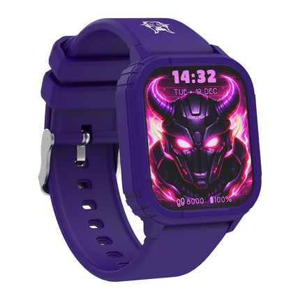 KIDDOBOO GOAT Rage Παιδικό Gaming Smartwatch με AMOLED Οθόνη 1.75″, Παιχνίδια & Bluetooth 5.0 KB019X3PRL Μωβ, 6+ Ετών