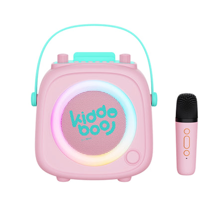 KIDDOBOO KidsVoice Παιδικό Ηχείο Karaoke 10W με Ασύρματο Μικρόφωνο, Bluetooth 5.3 & RGB Φωτισμό KB23028PNK Ροζ, 4+ Ετών