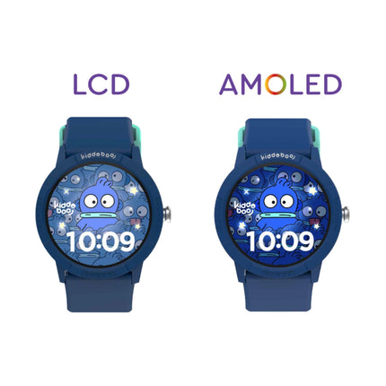 KIDDOBOO O’Clock Παιδικό Smartwatch με AMOLED Οθόνη 1.19″, Bluetooth 5.3, Παιχνίδια & Γονικό Έλεγχο KBR2BLU Μπλε, 6+ Ετών