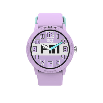 KIDDOBOO O’Clock Παιδικό Smartwatch με AMOLED Οθόνη 1.19″, Bluetooth 5.3, Παιχνίδια & Γονικό Έλεγχο KBR2LIL Λιλά, 6+ Ετών