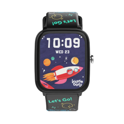 KIDDOBOO Smartwatch 2.0 Παιδικό Έξυπνο Ρολόι 1.75″ με Bluetooth 5.0, 10 Αθλητικές Λειτουργίες & Παιχνίδια KB019C2BLK Μαύρο, 6+ Ετών