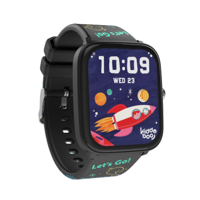 KIDDOBOO Smartwatch 2.0 Παιδικό Έξυπνο Ρολόι 1.75″ με Bluetooth 5.0, 10 Αθλητικές Λειτουργίες & Παιχνίδια KB019C2BLK Μαύρο, 6+ Ετών