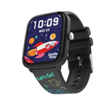 KIDDOBOO Smartwatch 2.0 Παιδικό Έξυπνο Ρολόι 1.75″ με Bluetooth 5.0, 10 Αθλητικές Λειτουργίες & Παιχνίδια KB019C2BLK Μαύρο, 6+ Ετών