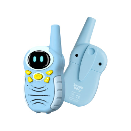 KIDDOBOO TokiLab GO Παιδικά Walkie Talkie Σετ 2 Ασύρματων Πομποδεκτών με Εμβέλεια Έως 800m, 3 Κανάλια, Καθαρό Ήχο & Ανθεκτική Κατασκευή KBT4913BLU, Μπλε