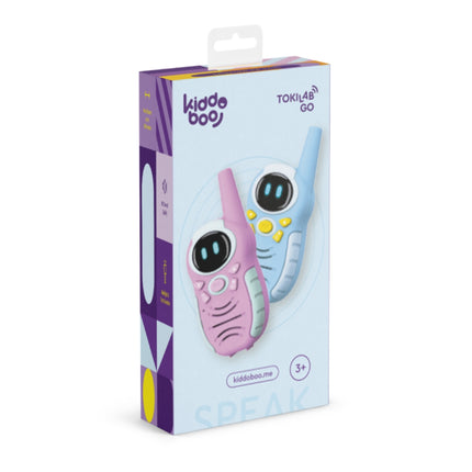 KIDDOBOO TokiLab GO Παιδικά Walkie Talkie Σετ 2 Ασύρματων Πομποδεκτών με Εμβέλεια Έως 800m, 3 Κανάλια, Καθαρό Ήχο & Ανθεκτική Κατασκευή KBT4913BLU, Μπλε
