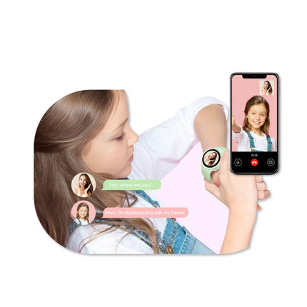 KIDDOBOO WatchMe Up K5 Παιδικό Smartwatch 4G με GPS, Βιντεοκλήσεις, SOS & Γονικό Έλεγχο KBLGK5PM Ροζ/Μεντα, 6+ Ετών