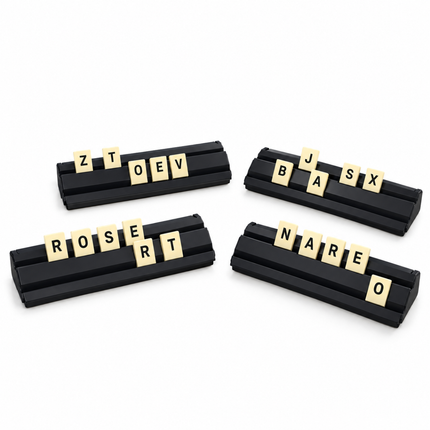 KINGSO TOYS Rummy Classic Travel Size Επιτραπέζιο Παιχνίδι Λέξεων με Γράμματα για 2-4 Παίκτες, 6+ Ετών