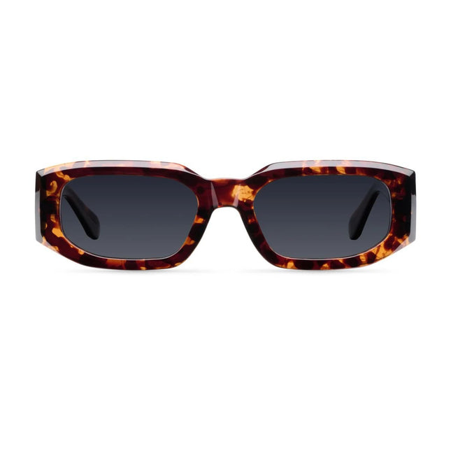 MELLER KIRA Unisex Γεωμετρικά Γυαλιά Ηλίου με Σκελετό Ταρταρούγα και Μαύρους Polarized Φακούς KIR-TIGCAR UV400