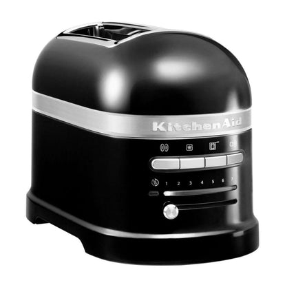 KitchenAid Artisan Φρυγανιέρα 2 Θέσεων 1250W με 7 Επίπεδα Ψησίματος, Αυτόματο Αισθητήρα, Keep Warm & Bagel 5KMT2204BOB, Onyx Black