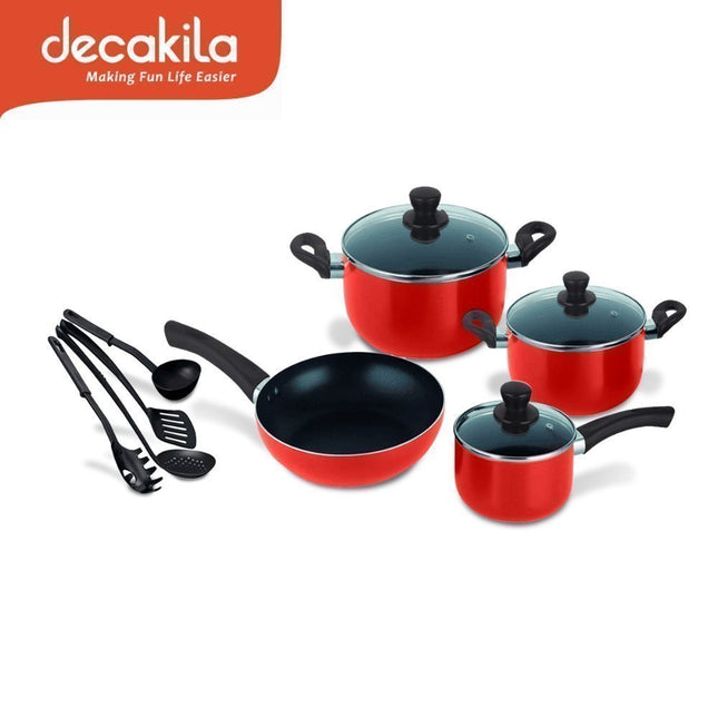 Decakila Σετ Μαγειρικών Σκευών 11 Τεμαχίων με Αντικολλητική Επίστρωση