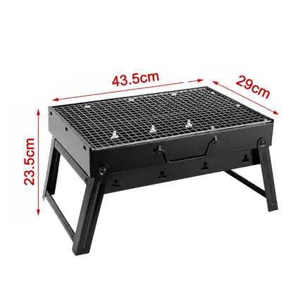 KMT Style Πτυσσόμενη Ψησταριά Κάρβουνου BBQ 43.5x29x23.5cm για Camping & Εκδρομές 2406702