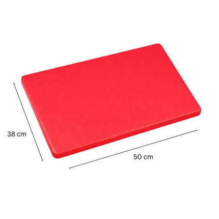 Κόκκινη Επιφάνεια Κοπής 50x38x1.5 cm για Ωμό Κρέας