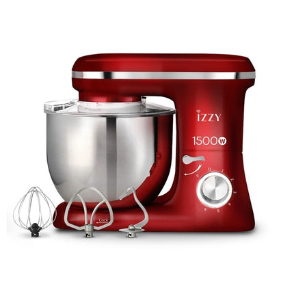 Izzy IZ-1500 Κουζινομηχανή 1400W με Ανοξείδωτο Κάδο 7lt Spicy Red
