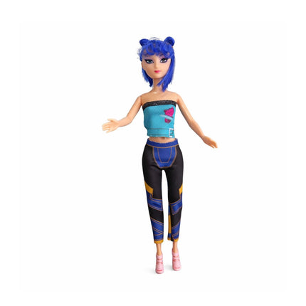 K-Pop Demon Hunters Zoey Κούκλα με Μπλε Μαλλιά και Αξεσουάρ 30cm 3+ Ετών