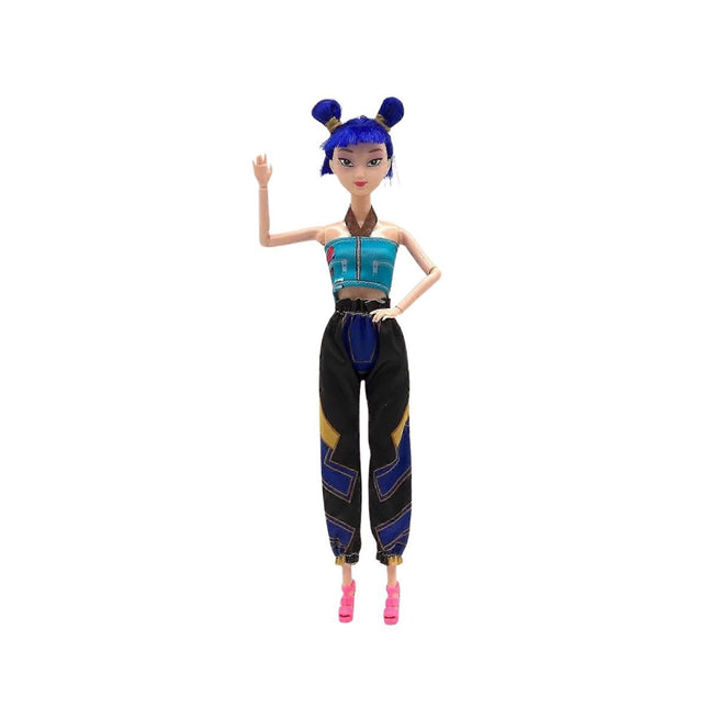 K-Pop Demon Hunters Zoey Κούκλα με Μπλε Μαλλιά, Μουσική και Αξεσουάρ 30cm 3+ Ετών