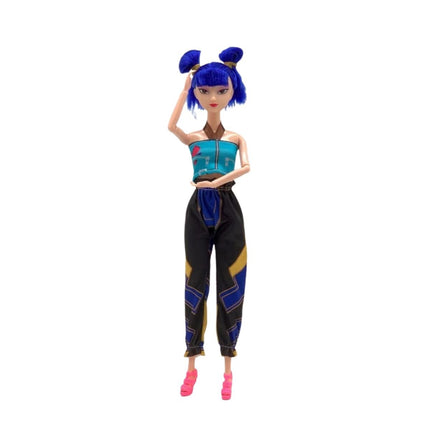 K-Pop Demon Hunters Zoey Κούκλα με Μπλε Μαλλιά, Μουσική και Αξεσουάρ 30cm 3+ Ετών