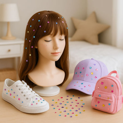 Kuromi Jewel Drill Δημιουργικό Σετ Διακόσμησης Μαλλιών, Ρούχων και Αξεσουάρ με Στρασάκια, 6+ ετών