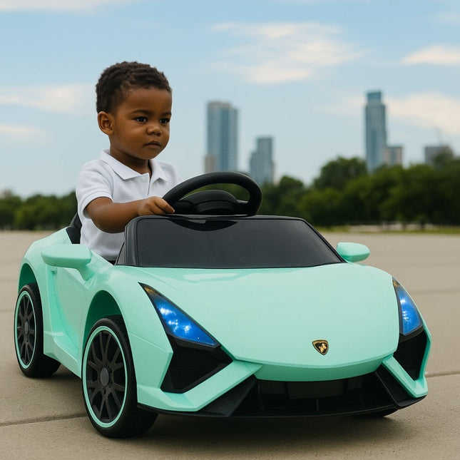 Lamborghini Ηλεκτροκίνητο Αυτοκίνητο Μπαταρίας 12V 4.5Ah Μονοθέσιο με Φώτα, Μουσική & Τηλεχειριστήριο Πράσινο, 4 Ετών