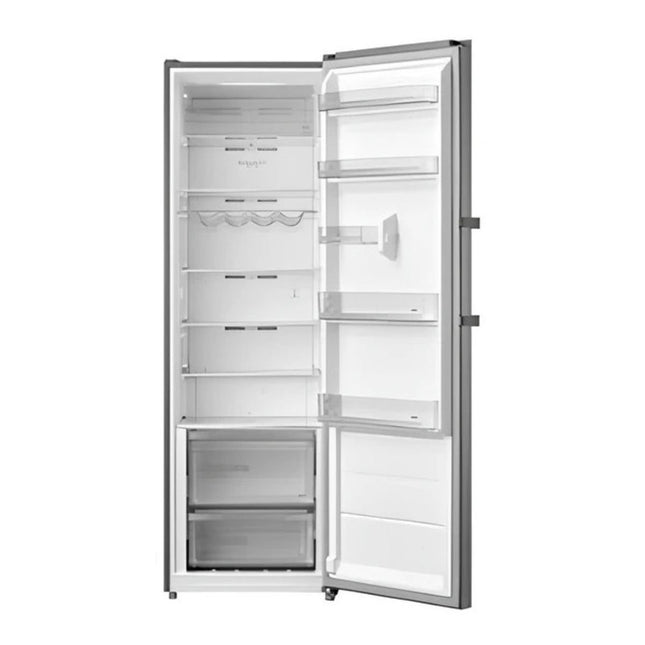 Midea Ψυγείο Μονόπορτο 362L με Τεχνολογία Total No Frost, Ψηφιακό Ηλεκτρικό Πάνελ & Multi Air Flow, MDRU502MTE46 Inox