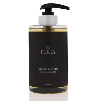Furia Lavish Hair &amp; Body Wash 300ml Σαμπουάν και Αφρόλουτρο για τα Μαλλιά και το Σώμα 300ml σε Βολικό Μπουκάλι με Αντλία