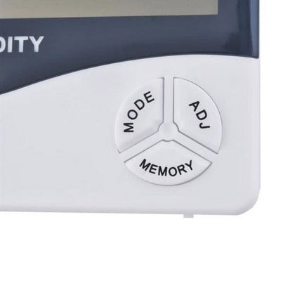 LCD ψηφιακό θερμόμετρο, ρολόι και μετρητής υγρασίας